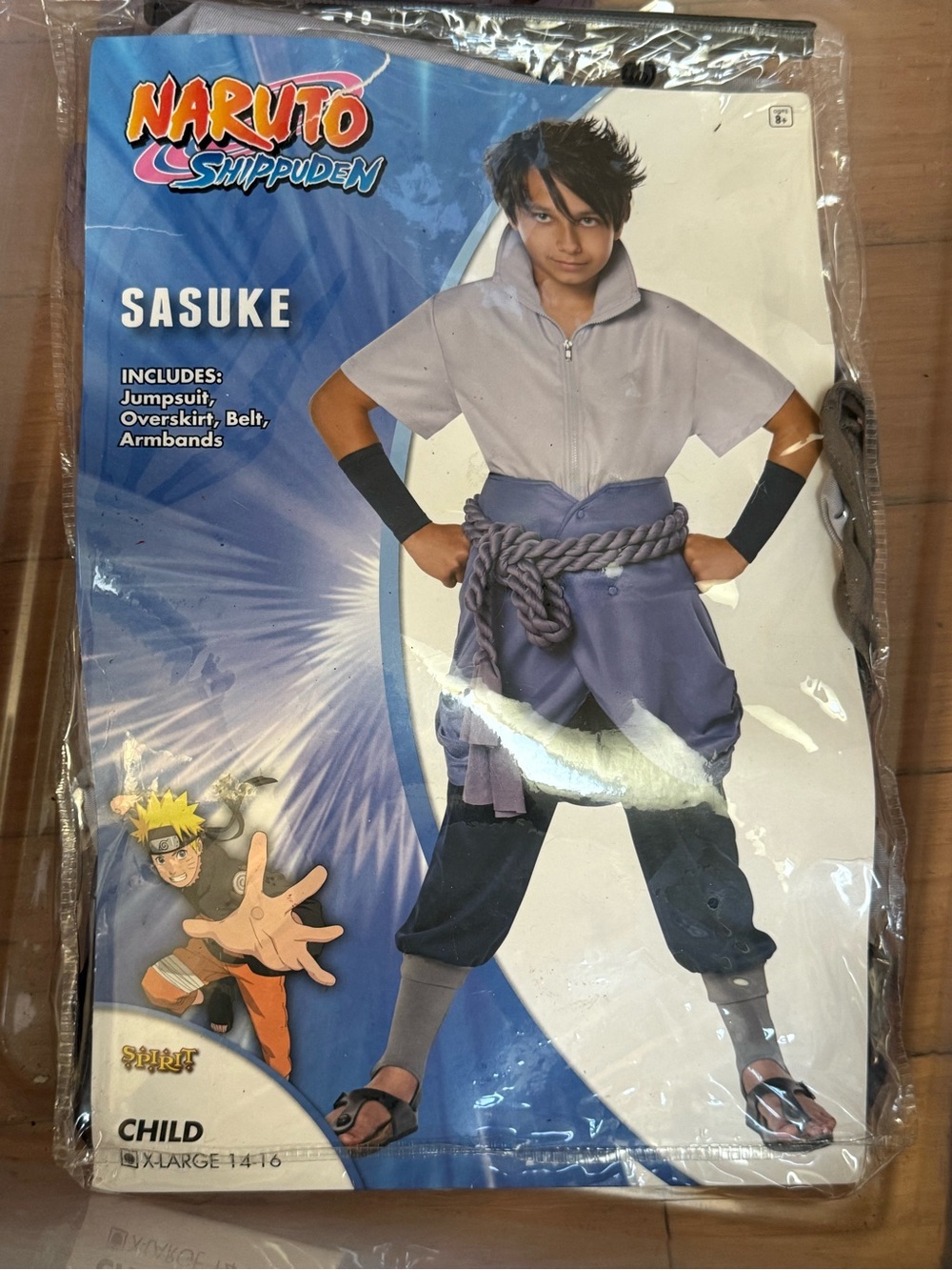 Naruto Shippuden Sasuke Kids Costume - Purple and Gray